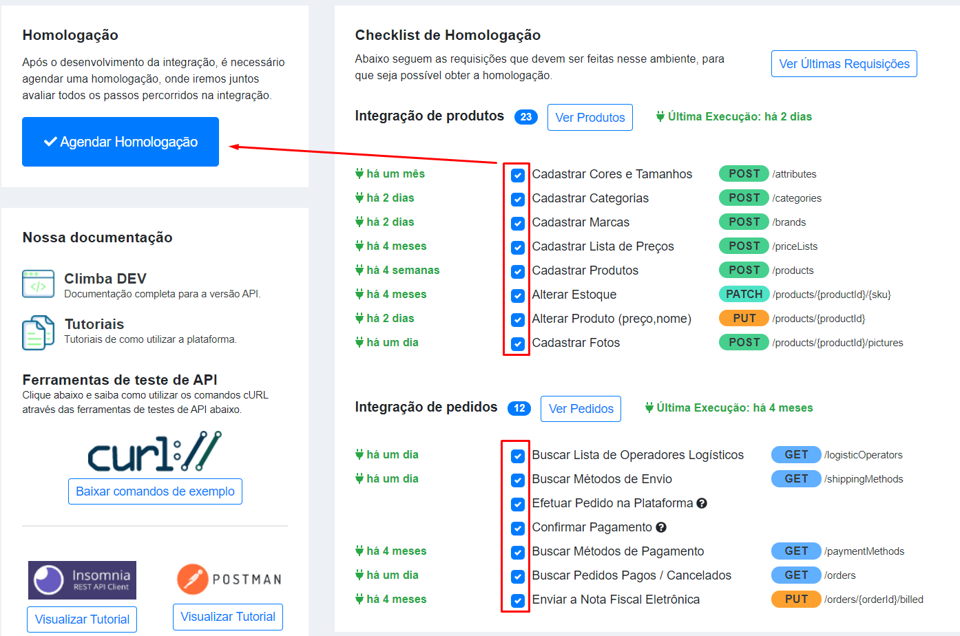 Documentação da API